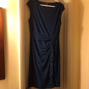 Chaps blue sleeveless dress